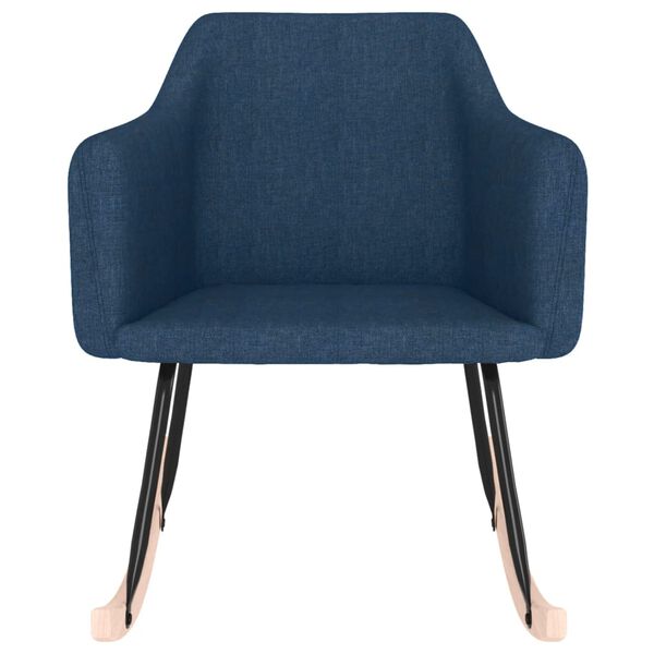 vidaXL Hojdacie kreslo modr&eacute; l&aacute;tkov&eacute;