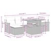 vidaXL 7-dielna záhradná súprava pohoviek s vankúšmi polyratan akácia