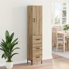 vidaXL Highboard Remeseln&yacute; dub 34,5 x 34 x 180 cm Kompozitn&eacute; drevo