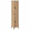 vidaXL Highboard Remeseln&yacute; dub 34,5 x 34 x 180 cm Kompozitn&eacute; drevo