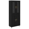 vidaXL Highboard 2 ks Čierny dub 69,5 x 34 x 180 cm Kompozitn&eacute; drevo