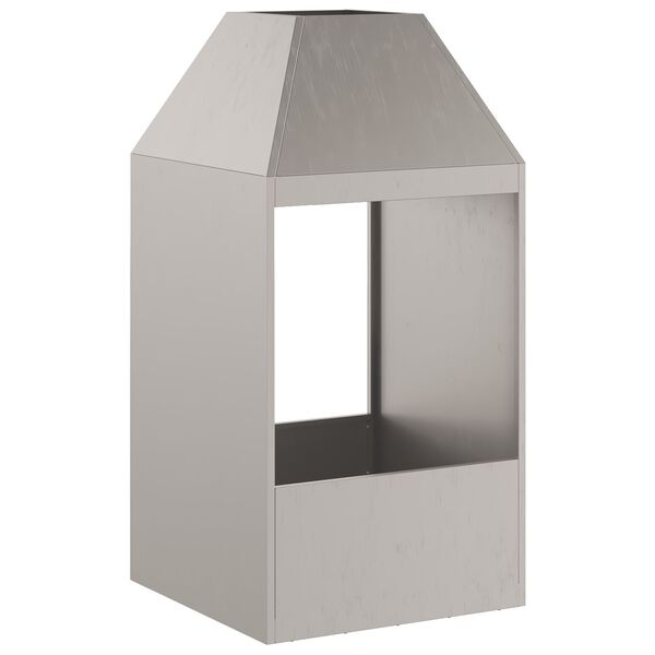 vidaXL Ohnisko Hnedá 50 x 50 x 100 cm Oceľ