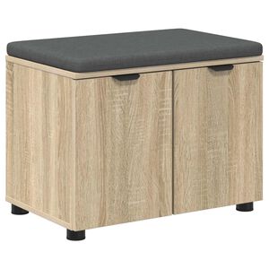 vidaXL Predsieňov&aacute; lavica s vank&uacute;&scaron;om Sonoma dub 60 x 38 x 46 cm
