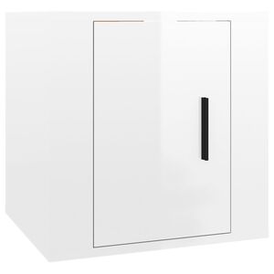 vidaXL N&aacute;stenn&aacute; TV skrinka leskl&aacute; biela 40x34,5x40 cm