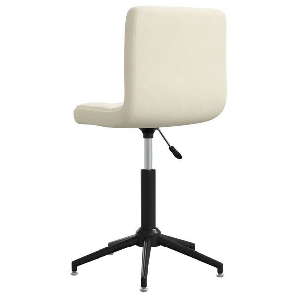 vidaXL Otočn&eacute; jed&aacute;lensk&eacute; stoličky 4 ks kr&eacute;mov&eacute; zamatov&eacute;