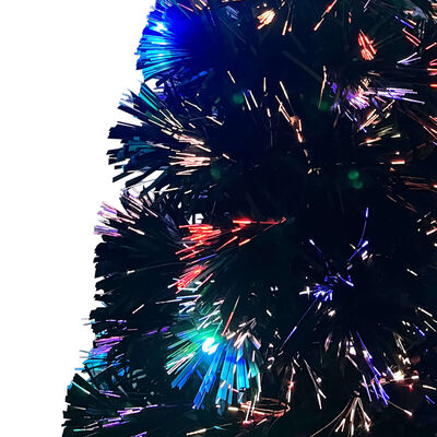 vidaXL Osvetlený vianočný stromček so stojanom 240 cm, optické vlákno