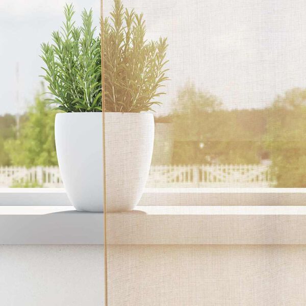 vidaXL Vo&aacute;lov&eacute; z&aacute;vesy so slučkami 2 ks Piesok 140x260 cm