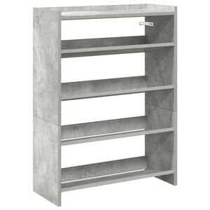 vidaXL Reg&aacute;l na top&aacute;nky bet&oacute;novosiv&yacute; 60x25x81 cm spracovan&eacute; drevo
