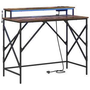 vidaXL St&ocirc;l Dymov&aacute; dub 100 x 50 x 86,5 cm Kompozitn&eacute; drevo