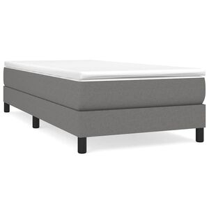 vidaXL Posteľn&yacute; r&aacute;m s boxspringom tmavosiv&aacute; 80x200 cm l&aacute;tka