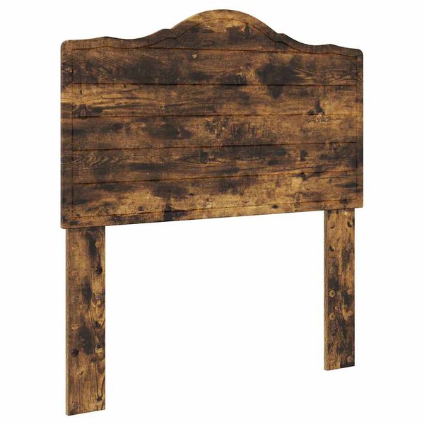 vidaXL Zadné čelo s čelnou doskou Dymová dub 75 cm Kompozitné drevo