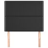 vidaXL Čelo postele čierne 80x5x118/128 cm umelá koža