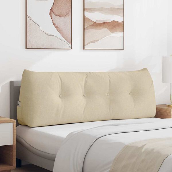 vidaXL Podu&scaron;ka na chrb&aacute;t Kr&eacute;mov&aacute; 140 x 24 x 50 cm l&aacute;tka