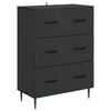 vidaXL Z&aacute;suvkov&yacute; kabinet Čierna 66 x 34,5 x 89,5 cm Kompozitn&eacute; drevo