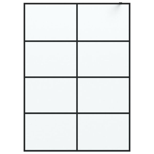 vidaXL Sprchov&aacute; z&aacute;stena čierna 140x195 cm matn&eacute; ESG sklo