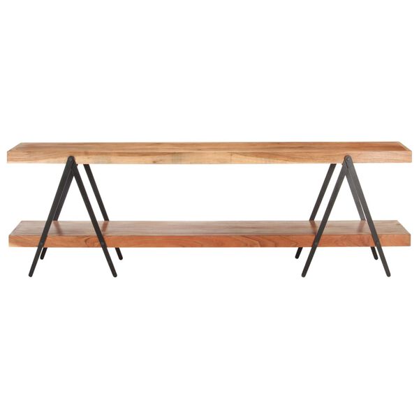 vidaXL TV skrinka 160x40x50 cm, akáciový masív