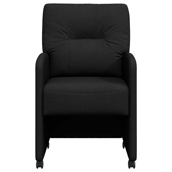 vidaXL Jed&aacute;lensk&eacute; stoličky na kolieskach 2 pcs Čierna 57 x 67 x 95 cm