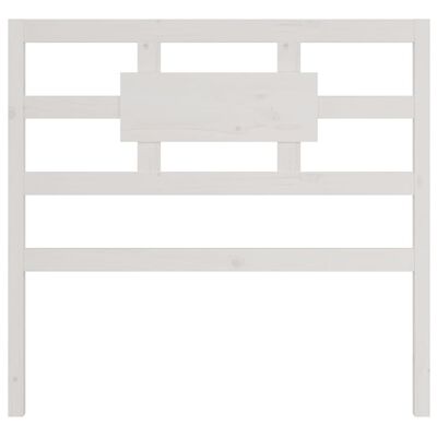 vidaXL Čelo postele biele 105,5x4x100 cm masívna borovica