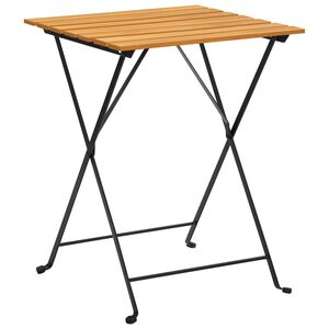 vidaXL Bistro stol&iacute;k 55x54x71 cm ak&aacute;ciov&yacute; mas&iacute;v