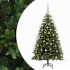 vidaXL Umel&yacute; vianočn&yacute; stromček s guľami 120 cm 150 LED Tepl&aacute; biela