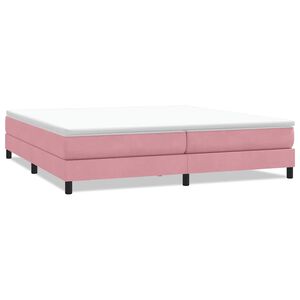 vidaXL Box Spring Posteľ bez matraca Ružov&aacute; 200x220 cm Zamat