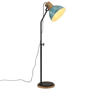 vidaXL Podlahov&aacute; lampa 25 W &scaron;muhovan&aacute; modr&aacute; 30x30x100-150 cm E27