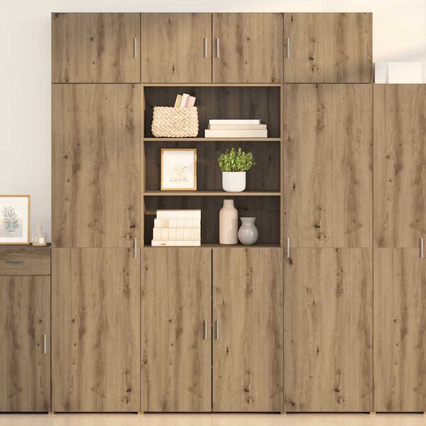 vidaXL Highboard Remeseln&yacute; dub 80 x 42,5 x 185 cm Kompozitn&eacute; drevo