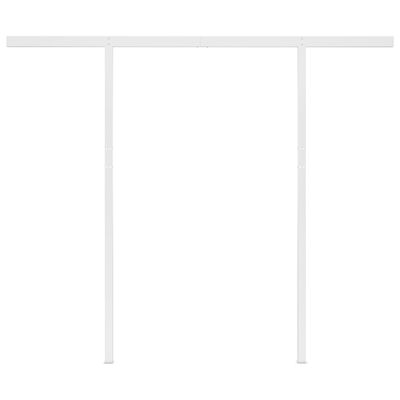 vidaXL Ručne zaťahovacia markíza so stĺpikmi 3,5x2,5 m modro-biela
