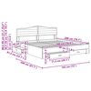 vidaXL R&aacute;m postele Sonoma dub 180 x 200 cm Kompozitn&eacute; drevo