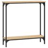 vidaXL Konzolov&yacute; stol&iacute;k, dub sonoma, 75x22,5x75 cm, imit&aacute;cia dreva