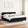 vidaXL Posteľn&yacute; r&aacute;m boxspring s matracom čierny 160x200 cm l&aacute;tka
