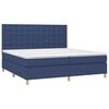 vidaXL Boxspring posteľ s matracom modr&aacute; 200x200 cm l&aacute;tka