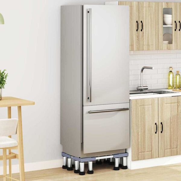 vidaXL Podstavec pod pr&aacute;čku Siv&aacute; 67 x 67 x 21,5 cm Nerezov&aacute; oceľ