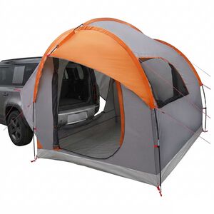 vidaXL Auto Stan &Scaron;ed&aacute; a oranžov&aacute; Pre 3 osoby Polyester a oceľ