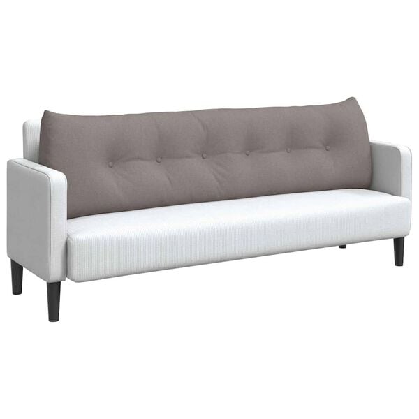 vidaXL Podu&scaron;ka na chrb&aacute;t Sivohned&aacute; 180 x 24 x 50 cm l&aacute;tka