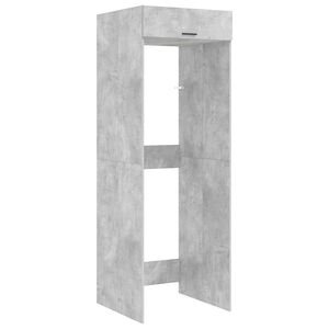 vidaXL Kabinet na pr&aacute;čku s &uacute;ložiskom Bet&oacute;novo siv&aacute; 67,5 x 68 x 200 cm