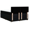 vidaXL Posteľn&yacute; r&aacute;m boxspring s matracom čierny 160x200 cm l&aacute;tka