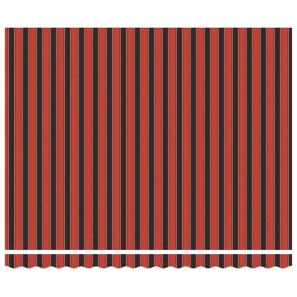 vidaXL Zaťahovacia mark&iacute;za oranžov&aacute; a hned&aacute; 4x3 m l&aacute;tka a hlin&iacute;k