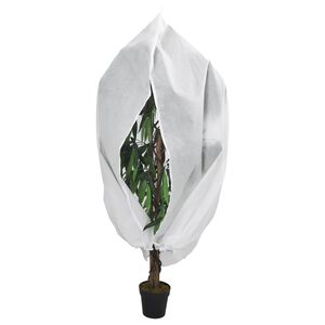 vidaXL Fl&iacute;sov&yacute; kryt so zipsom 70 g/m&sup2; 3,93x3,5 m