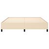 vidaXL Posteľ bez matracakrémová 160x200 cm látka