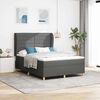 vidaXL Boxspring posteľ s matracom tmavo&scaron;ed&aacute; 90x190 cm Tmavo &scaron;ed&aacute;