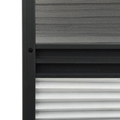 vidaXL Plisovaná okenná sieťka proti hmyzu s roletou, hliník 110x160cm