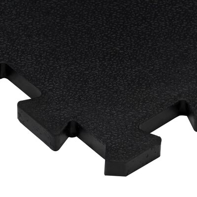vidaXL Gumové podlahové dlaždice 4 ks čierne 16 mm 30x30 cm