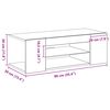 vidaXL TV skrinka Čierny dub 90 x 39 x 30 cm Kompozitn&eacute; drevo