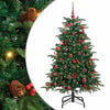 vidaXL Umel&yacute; vianočn&yacute; stromček Zelen&aacute; 150 cm PVC, kov a plast