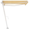 vidaXL Voľne stojaca ručne zaťahovacia mark&iacute;za 300x250 cm, žlto biela