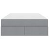 vidaXL Postel s &uacute;ložn&yacute;m prostorem a matrac&iacute; Svetlosiv&aacute; 120 x 190 cm