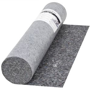 vidaXL Ochrann&yacute; koberec z fl&iacute;cu, 50 m, 280 g/m&sup2;, siv&yacute;