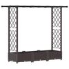 vidaXL Vyv&yacute;&scaron;en&yacute; z&aacute;hon s mriežkou a strechou Hned&aacute; 164 x 40 x 121 cm PP