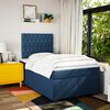 vidaXL Boxspring posteľ s matracom modrá 120x190 cm látka